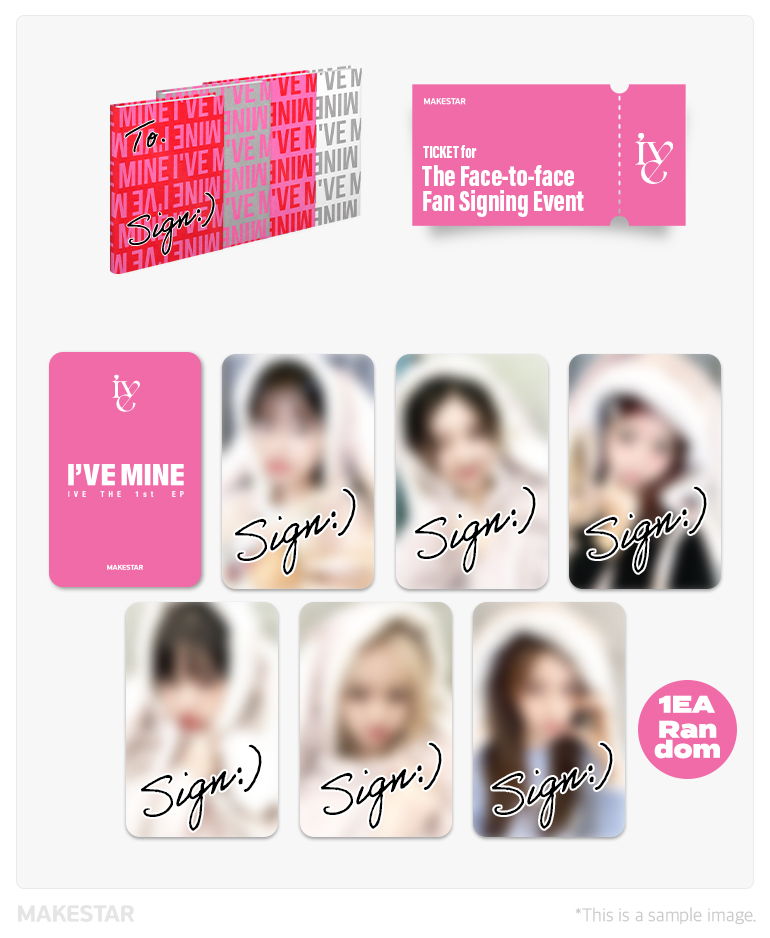 IVE eleven Makestar fansign shops set